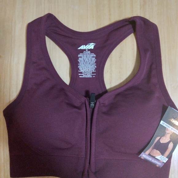 AVIA Med Seamless Zip Front Sports Bra and FEATHERS Maternity Essential size o/s - Picture 5 of 14